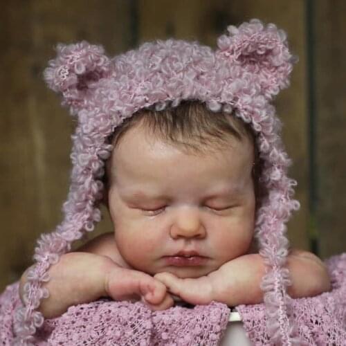 RSG Reborn Baby Doll 20 Inches Lifelike Newborn Bebe Vinyl Unpainted Dolls for Girls DIY Blank Doll Kit Birthday Gift