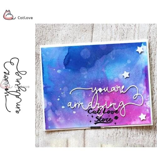 You Amazing Word Metal Cutting Dies Stencils For DIY Scrapbooking Paper Card Decorative Craft Dies Embossing Die Cuts New 2019