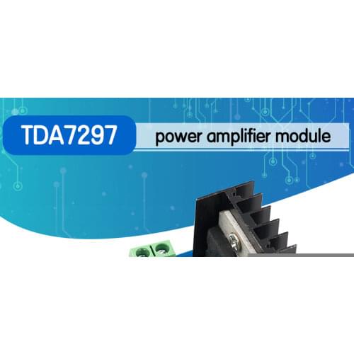 DC 6 to 18V TDA7297 Power Amplifier Module Audio amplifier module Double Channel 10-50W