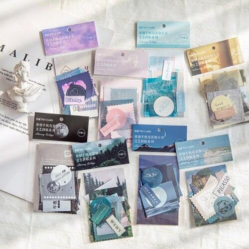 15 pcs/pack Vintage Planet moon plants Decorative Washi Stickers Scrapbooking Stick Label Diary Album Stickers