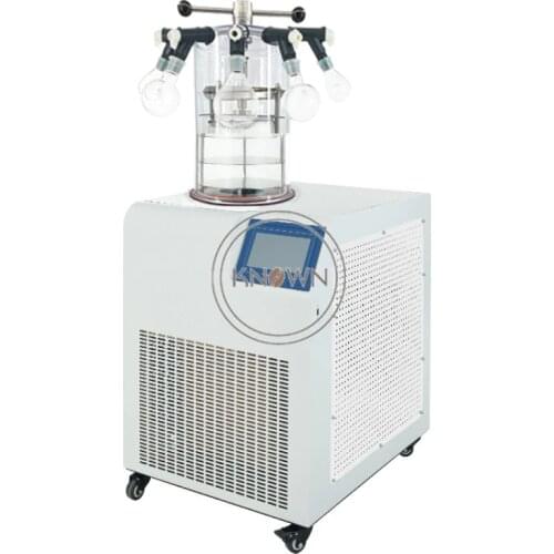 Small Vertical Vacuum Freeze Dryer Machine Vegetables Fruit Cordyceps Medicinal Laboratory Multifunctional Freeze Dehydrator