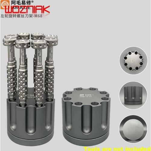 AMAOE M68 Left wheel rotary screw carrier Screwdrivers / tweezers / knives Finishing container Convenient storage box