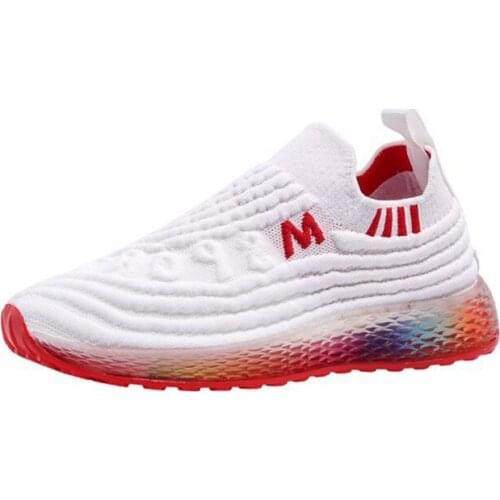 2019 new fashion color matching low-heeled round head wool sponge cake bottom without lining sports casual shoes 35-40