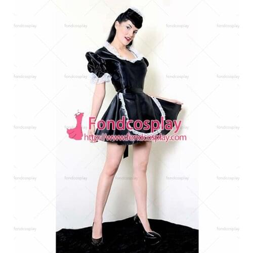 Sexy Sissy Maid Dress Satin Dress Maid Uniform Cosplay Costume Tailor-made[CK1229]
