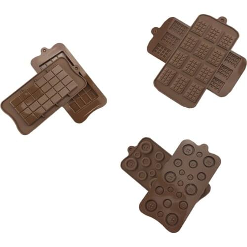 Silicone Chocolate Mold 3 Shapes baking Tools Non-stick cake mold Jelly and Candy 3D DIY best