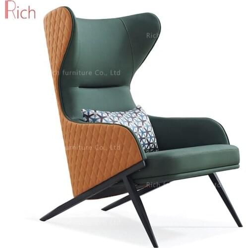 Modern luxury high back upholstered accent chairs modern contemporary casual arm chair high back lounge chair