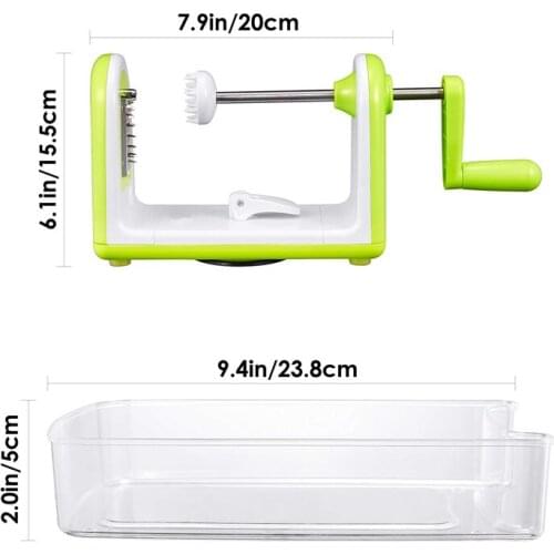Spiralizer Vegetables Slicer Stainless Steel Vegetable Slicer Shredder Zucchini Noodle Maker Spaghetti Spiralizer
