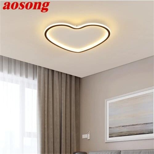 AOSONG Ceiling Lights Ultrathin Fixtures Modern Creative Lamps LED Home For Living Dinning Room