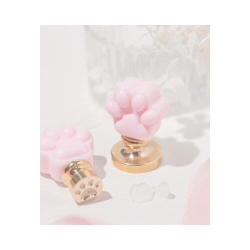 Cute cat claw resin Sealing Wax Stamp Handle DIY Hobby Tools Seal Stamp Replace Handle Head Sealing Wax Bead Stamp Craft Gift