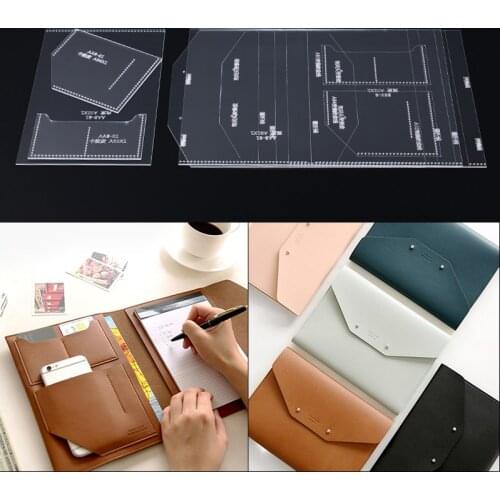High Quality Acrylic Clear Template Handcrafting Set DIY Craft For Leather Hand take envelope bag purse passport bag Pattern