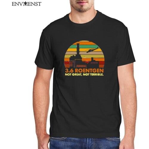 Funny 3.6 Roentgen Not Great Not Terrible 2021 T Shirts Men Clothing Graphic Tees Vintage Shirts Mens Tops Oversized Streetwear