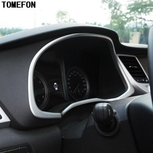 1piece For Hyundai Tucson 2015 New ABS Chrome Car Interior Instrument Panel Cover Trim Sticker Dashboard Accent Frame