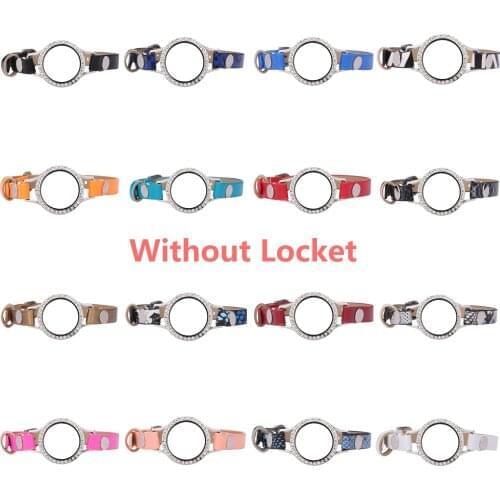 5pcs/lot 7cm+15cm Single Layer wrap Leopard stripe PU Leather straps Bracelet Bands for Leather Locket Bracelet without locket