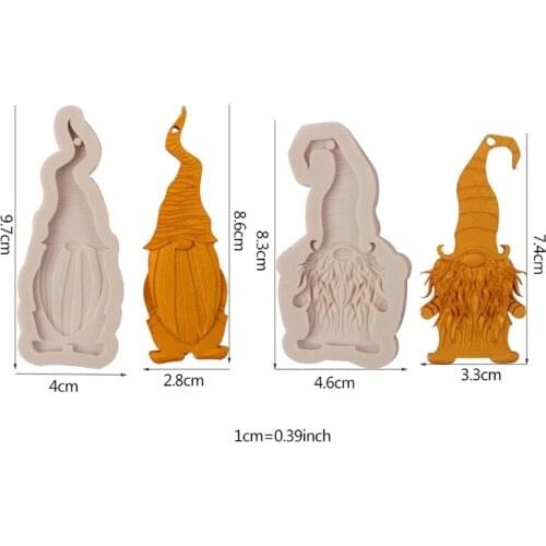 667A Christmas Silicone Cake Mold Santa Claus Shape Design Mould Fondants Chocolate Moulds DIY Crafts Decoration Baking Tools