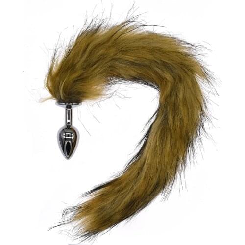 Anal Plug Fox Tail Smooth Touch Metal Butt Plug Tail Erotic BDSM Sex Toys for Couples Adult Games Sex Shop Cosplay Accessories