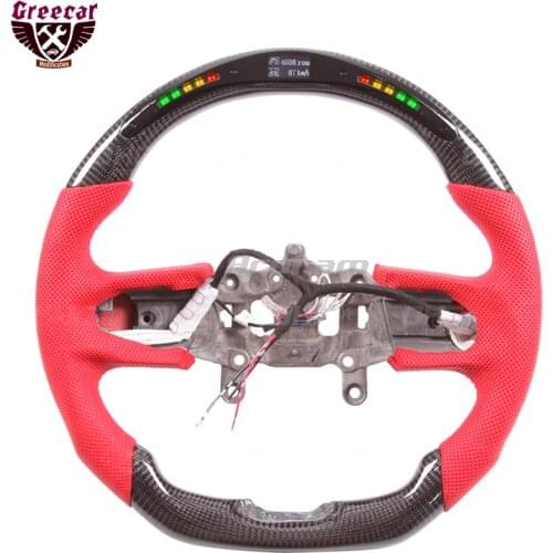 Carbon Fiber LED Smart Steering Wheel Car Auto Steering Wheel LED Display with Intellignet Module For Jeep Rubicon 2015-2020