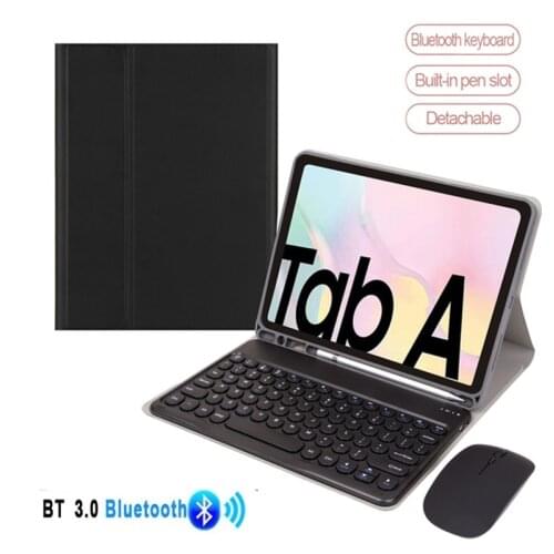 Keyboard Case for Samsung Galaxy Tab A7 10.4 2020 Case Mouse Keyboard SM-T500 SM-T505 T500 T505 Tablet Cover with Pencil Holder