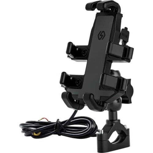 Motorcycle Octopus Mobile Phone Holder Aluminum Alloy Navigation Bracket Cellphone GPS Mount Shockproof Cradle Clamp Mount