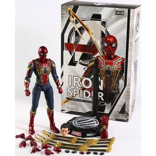 Marvel Avengers Endgame Iron Spiderman 1/7 Scale Action Figure PVC Toy Model Doll Collection GIft