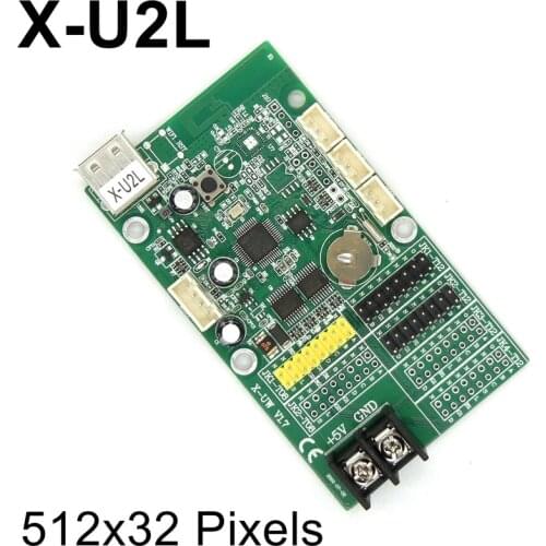 X-U2 X-U2L USB led control card u disk LED controller drive board for monochrome / dual color P10 f3.75 f5.0 display module
