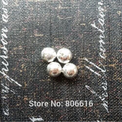 " Fake One Penalty Ten " 10MM (6g=4pcs) 925 Sterling Silver Round Beads Jewelry Findings
