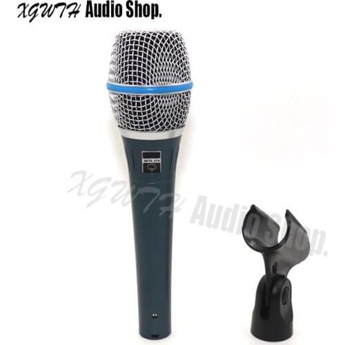 Super Cardioid Microphone Dynamic Vocal Wired Karaoke Microphone Professional BETA87A BETA87 87A Mic with Mic Stand Box Package