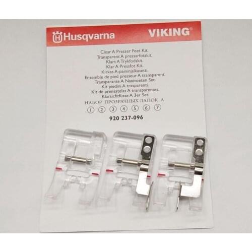 Transparent / Clear A Presser Feet Kit Transparent For Viking Group 1 2 3 4 5 6 #920 237-096 #920237096