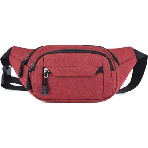 Newly Unisex Waist Pack with 4 Layers Water-Proof Durable Adjustable Strap Long Lasting Convenient for Outdoor