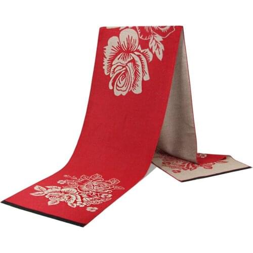 New Luxury Floral Women Scarf Winter Cashmere Pashmina Shawls Warm Lady Blanket Wraps Bufanda Print Scarves Tassel Neck Echarpe