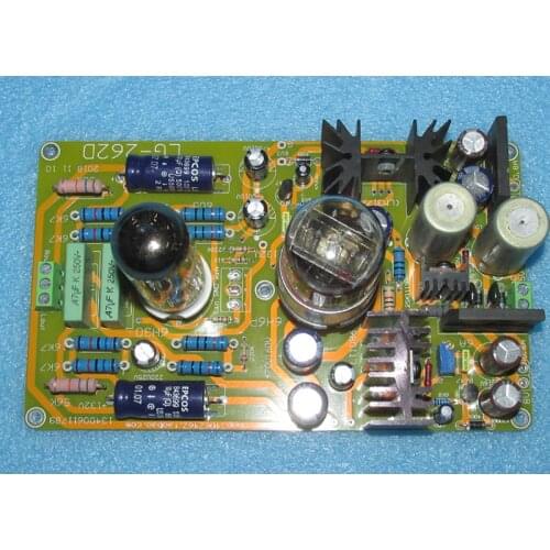 6DJ8 (6N11) single-tube dual-channel preamplifier board, simple and beautiful sound line LG262D