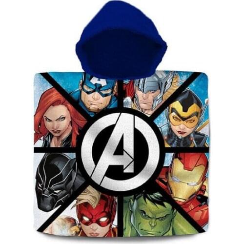 Poncho-Towel with Hood The Avengers Cotton (60 x 120 cm)