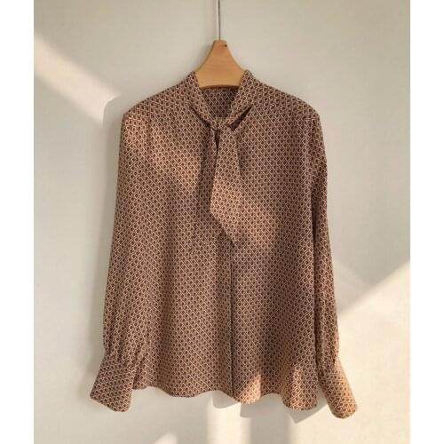 QIWN Womens Silk Shirts