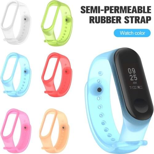For Xiaomi Band 6 Strap Transparent Wristband Sports Bracelet Xiomi Miband 5 Mi Band5 Band6 Miband6 Replacement SmartWatch Strap