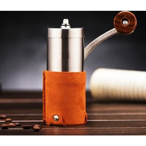 Manual coffee grinder portable hand-cranked coffee grinder black mini grinder V60 single coffee grinder coffee tool