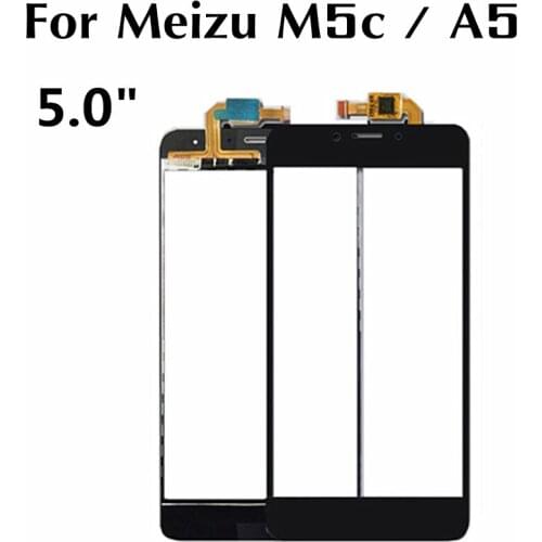 5.0" For For Meizu M5C Touch Screen panel Sensor For Meilan 5C A5 M710M Front Glass Lens Touch Sensor Replacement Touchpad