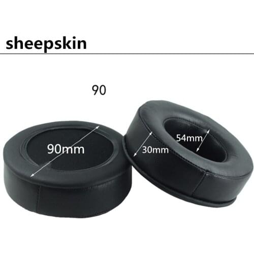 90mm Sheepskin Replacement Foam Ear Pads Cushions for Sony MDR-V700 Z700 for Sennheiser HD424 HD205 HD440 Headphones