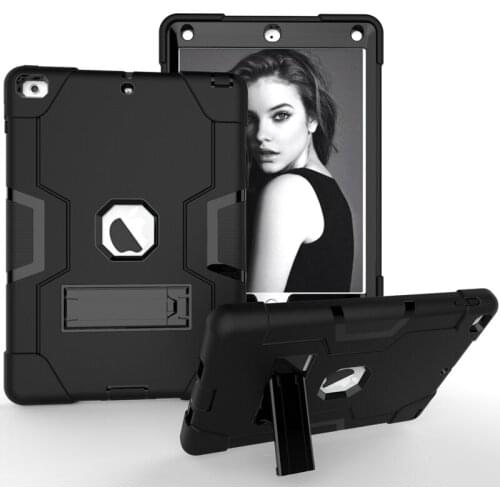Heavy Duty Shockproof Kickstand Cover for IPad 10.2 8th 7th 9.7 5th 6th Air 1 2 3 Pro 10.5 11 2020 Mini 4 5 Case Safe Kids Shell