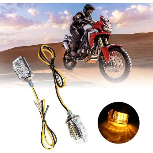 2PCS Motorcycle LED Turn Signal Mini LED Turn Signal Turn Signal General LED Modified Small Turn Light for Sports Car