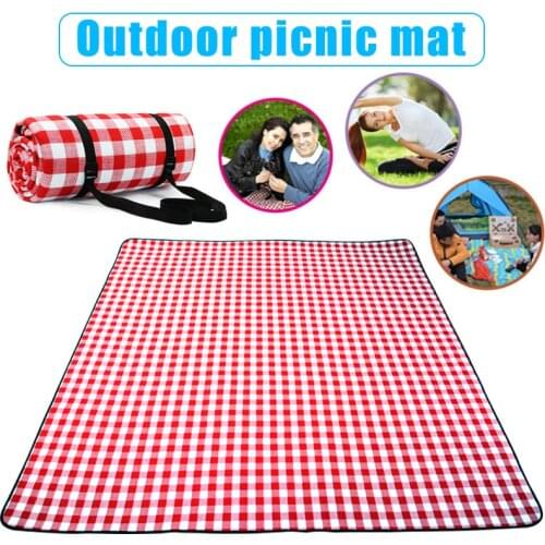 Thicken Picnic Blanket Rug Travel Beach Mat Camping Soft Waterproof Outdoor Health99