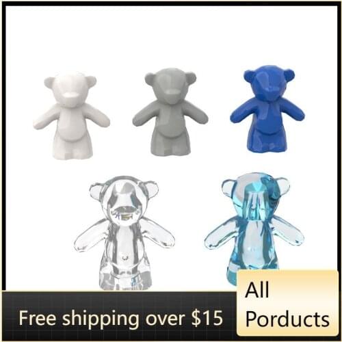 10PCS High-Tech Assemble Particle 98382 Little Bear Building Blocks Kit Replaceable Part Toys For Children Birthday Gifts