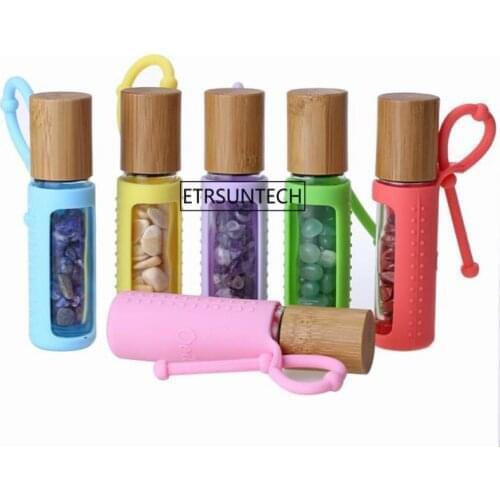 100pcs Silicone Roller Bottle Holder Sleeve- Essential Oil Bottle Protector- Protective Cover Travel Carrying Case F3295