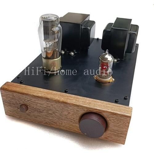 12AU7/ECC82/Single tube pre-amplifier S22, wooden case, manual scaffold welding, 5Z4P rectification, minimal noise