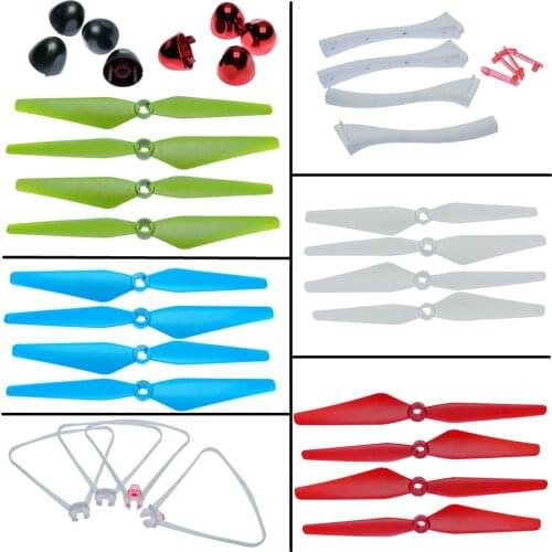 4Set Propeller 2Set Blade Cover Propeller Fiexed Cover 4PCS Landing Skid 4PCS Protective Guard for SYMA X8PRO X8SC X8SW RC Drone