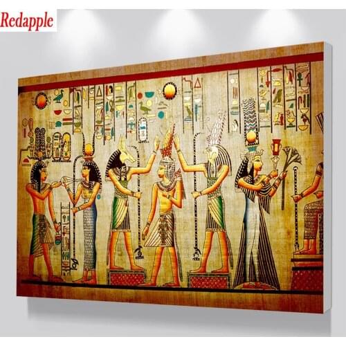 5d diy diamond painting Abstract art, vintage egypt queen, pharaoh, religion diamond painting cross stitch mosaic embroidery