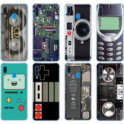 Case For Samsung A50 Case For Samsung Galaxy A50 A60 A10 A30 A40 A 50 2019 Vintage Tape Camera Gameboy