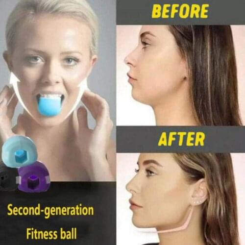 Jaw Exercise Facial Toner & Exerciser Levels Face Fitness Ball Facial Toner Neck Exerciser Equipment For Men Women