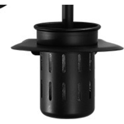 Toilet Brush With Holder Wall Mounted, Toilet Bowl Brush Set With Shelf Toilet Cleaning Brush Kit, Matte Black