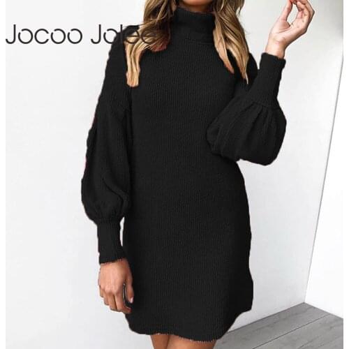 Модные вязаные платья Jocoo Jolee China At AliExpress