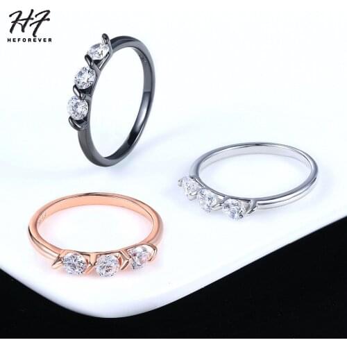 Classic 5 Items AAA Cubic Zirconia Forever Wedding Rings for Women Ladies Jewelry Engagement Rings HotSale R067 R068