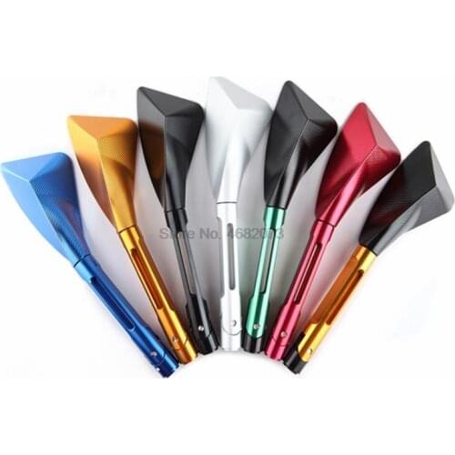 By DHL/Fedex 20pair Motorcycle Mirrors motorbike moto CNC Rearview side Mirror Aluminum For Kawasaki Honda